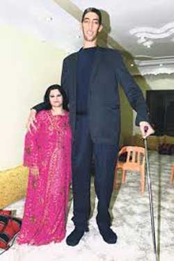 بلند قدترین مرد دنیا , ازدواج بلند قدترین مرد دنیا