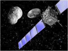 اخبار,اخبار علمی,فضاپیمای روزتا به همراه کاوشگر Philae بر فراز دنباله‌دار 67