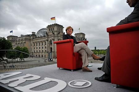 مصاحبه آنگلا مرکل صدر اعظم آلمان با شبکه 