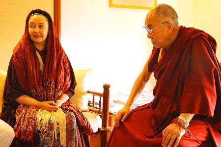 اخبار,اخبار فرهنگی,دیدار کتایون ریاحی با دالایی لاما
