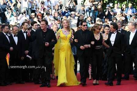اخبار,اخبار فرهنگی,جان تراولتا و حرکت جالب تارانتینو بر فرش قرمز جشنواره کن 2014