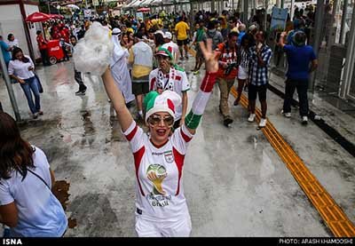 اخبار,اخبارورزشی,گریم جالب بانوان ایرانی در برزیل