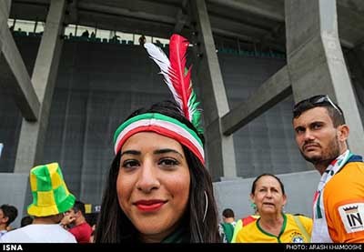 اخبار,اخبارورزشی,گریم جالب بانوان ایرانی در برزیل