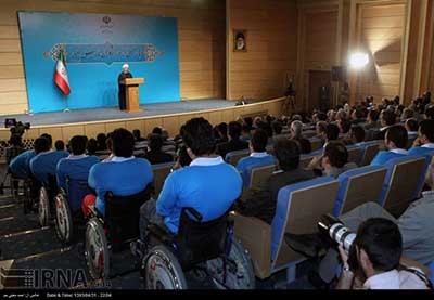 اخبار,اخبار ورزشی ,د یدارروحانی با ورزشکاران