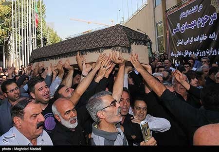 اخبار,اخبار ورزشی ,تشییع پیکر مرحوم مهدی نفر
