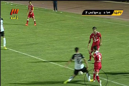 اخبار,اخبارورزشی,صحنه مشکوک داوری بازی پرسپولیس با صبا