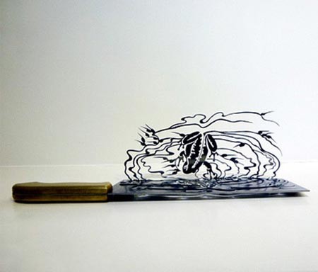 اخبار,اخبار گوناگون ,هنرمندی زیبا با ساطور 