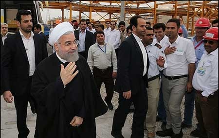اخبار,اخبار سیاسی ,حسن روحانی در عسلویه 