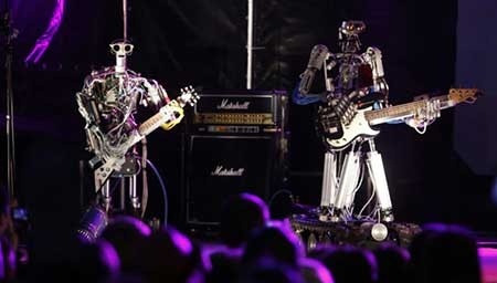عکسهای جالب,تصاویر جالب,گروه موسیقی روبات ها