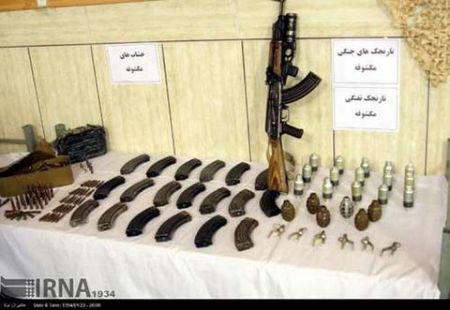 اخبار,تجهیزات کشف شده از گروهک تروریستی شرق کشور