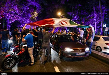 اخبار,اخبار ورزشی,شادی خیابانی مردم تهران از برد والیبال