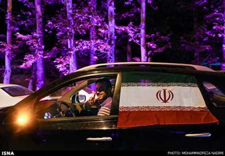 اخبار,اخبار ورزشی,شادی خیابانی مردم تهران از برد والیبال