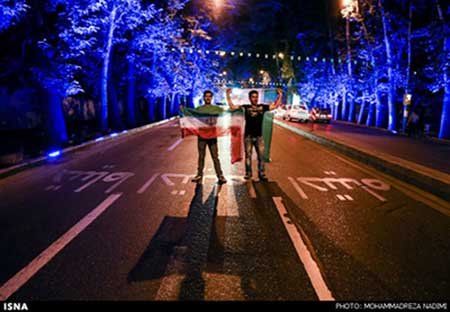 اخبار,اخبار ورزشی,شادی خیابانی مردم تهران از برد والیبال