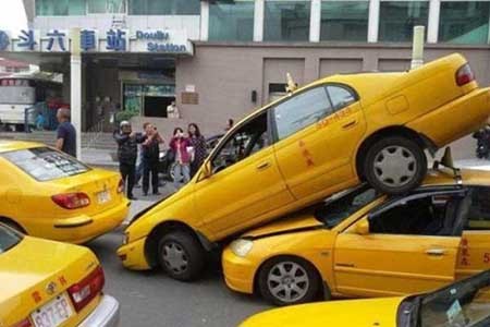 جالب ترین و مضحک ترین حوادث رانندگی + عکس