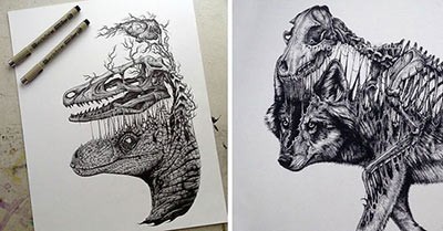 اخبار,اخبار گوناگون,نقاشی سیاه قلم