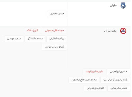 اخبار,اخبار ورزشی ,نقل و انتقالات لیگ برتر فوتبال