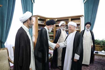 اخبار,اخبارسیاسی,دیدار اعضای شورای مرکزی مجمع مدرسین  با  هاشمي رفسنجاني