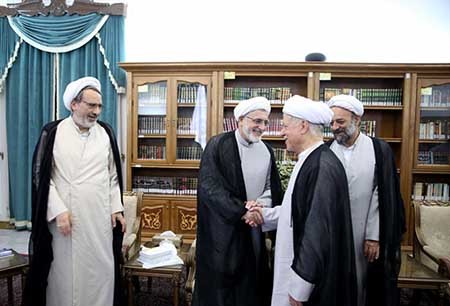 اخبار,اخبارسیاسی,دیدار اعضای شورای مرکزی مجمع مدرسین  با  هاشمي رفسنجاني