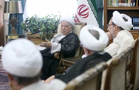 اخبار,اخبارسیاسی,دیدار اعضای شورای مرکزی مجمع مدرسین  با  هاشمي رفسنجاني