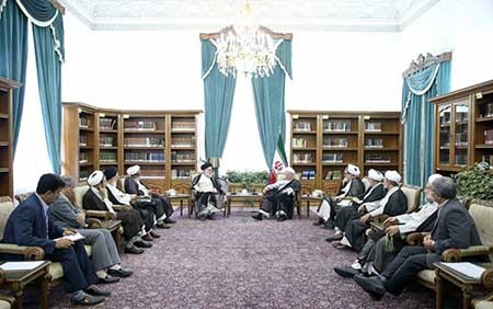 اخبار,اخبارسیاسی,دیدار اعضای شورای مرکزی مجمع مدرسین  با  هاشمي رفسنجاني