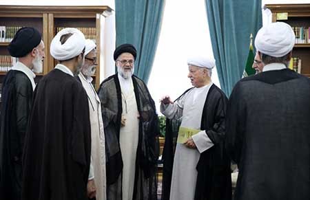 اخبار,اخبارسیاسی,دیدار اعضای شورای مرکزی مجمع مدرسین  با  هاشمي رفسنجاني