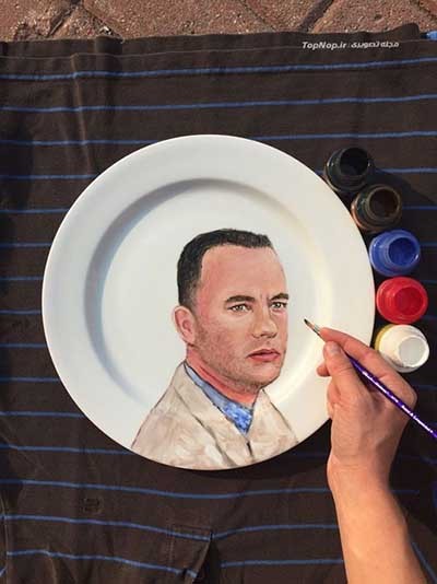 اخبار,اخبار گوناگون ,هنرنمایی سینمایی بر روی بشقاب