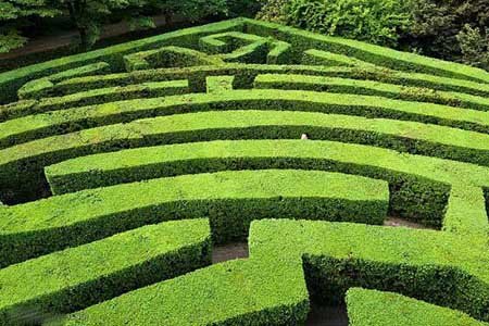 زیباترین باغ ها,باغ های پیچ در پیچ