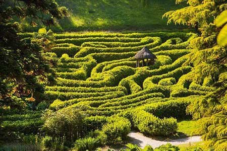 زیباترین باغ ها,باغ های پیچ در پیچ