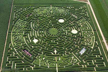 زیباترین باغ ها,باغ های پیچ در پیچ