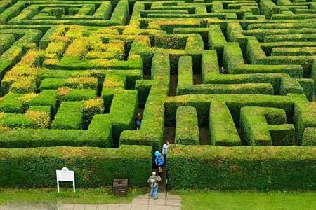 زیباترین باغ ها,باغ های پیچ در پیچ