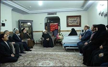 اخبار,اخبارسیاسی, دیدار روحانی با خانواده شهیدان آقاجانلو 