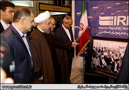 اخبار,اخبارسیاسی,رییس جمهور در نمایشگاه مطبوعات و خبرگزاری ها