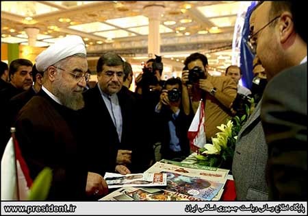 اخبار,اخبارسیاسی,رییس جمهور در نمایشگاه مطبوعات و خبرگزاری ها