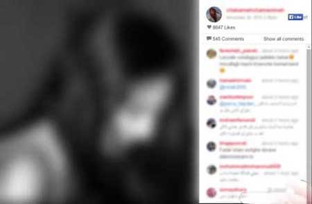 عکس جنجالی و نامتعارف چکامه چمن ماه در اینستاگرام عکس جنجالی و نامتعارف چکامه چمن ماه در اینستاگرام