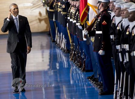    وداع اوباما با نیروهای مسلح