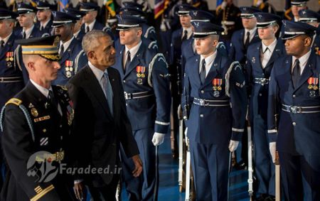    وداع اوباما با نیروهای مسلح