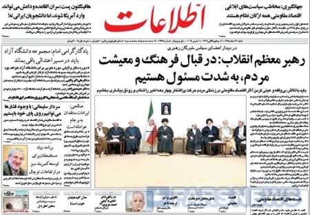  عناوین روزنامه ها 