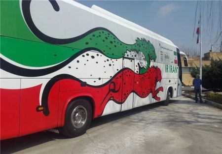 اخبار,اخبار ورزشی ونتایج مسابقات,اتوبوس تیم ملی ایران