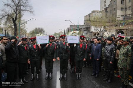   تشییع دو پلیس شهید در تهران