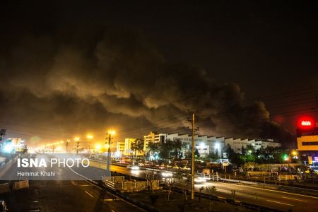   حریق گسترده انبار کالا در غرب تهران