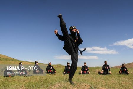    تمرینات سخت زنان نینجاکار ایرانی