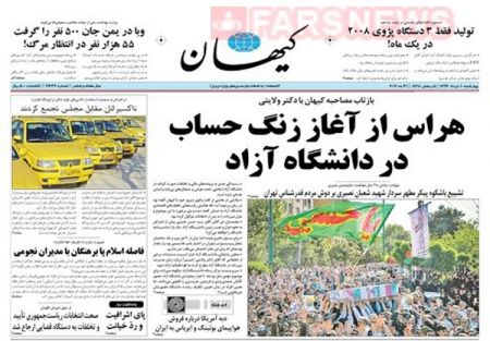  عناوین روزنامه ها 