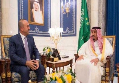   اخباربین الملل,خبرهای   بین الملل, دیدار پادشاه عربستان و وزیر خارجه ترکیه 