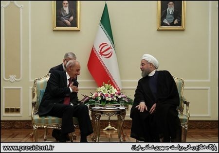   دیدار رییس مجلس لبنان با روحانی