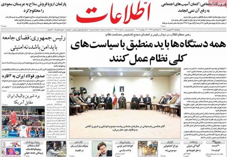  عناوین روزنامه ها 