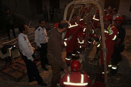 اخبار,اخبار حوادث,نجات مرد میانسال از عمق چاه ۳۰متری در شهران