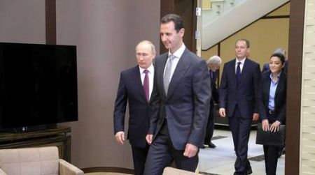   اخباربین الملل,خبرهای  بین الملل, دیدار بشار اسد با ولادیمیر پوتین 
