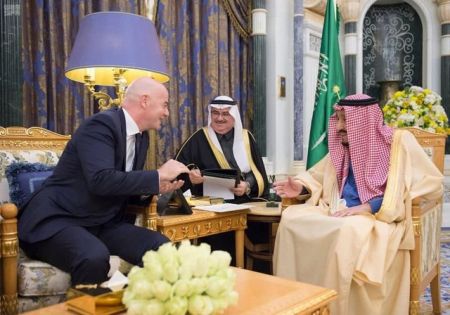   اخبارورزشی ,خبرهای  ورزشی, دیدار رییس فیفا با ملک سلمان 