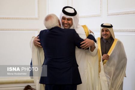  اخبارسیاسی ,دیدار وزیر تجارت قطر با محمدجواد ظریف