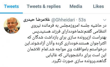 اخبار,اخبار سیاسی,غلامرضا حیدری